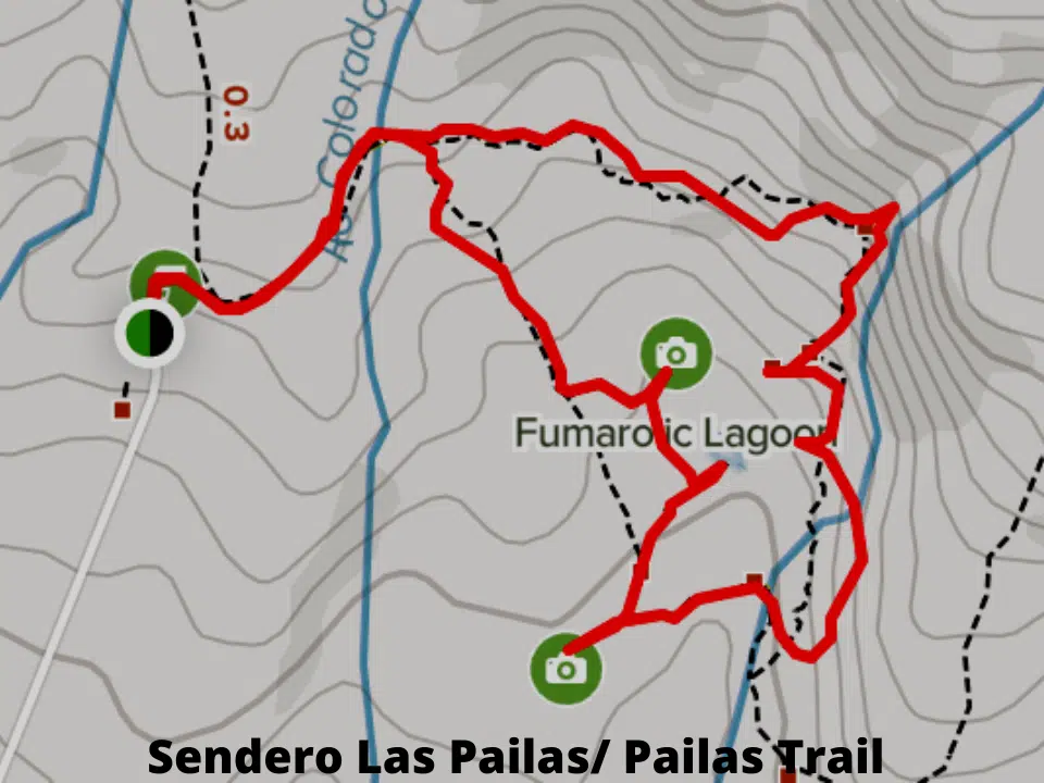 Las Pailas Trail at Rincon de la Vieja National Park 5 las pailas trail map