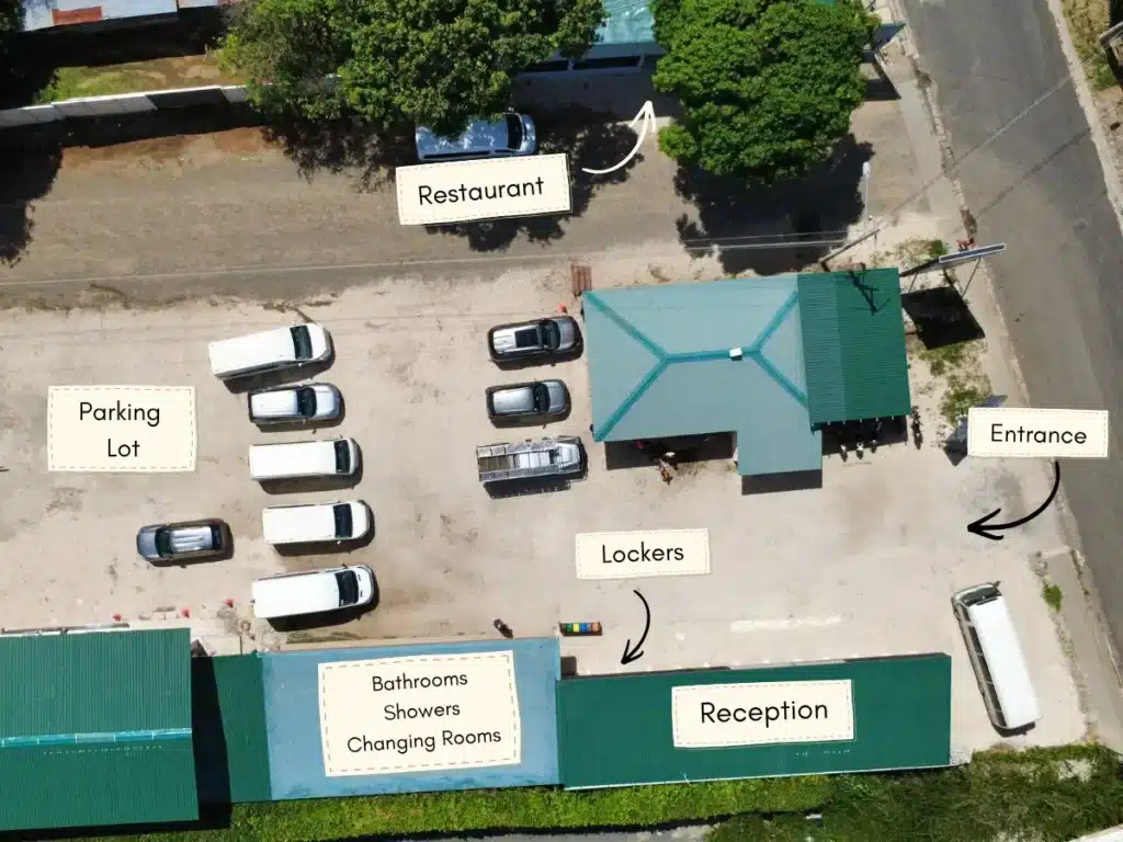 facilities at la leona waterfall