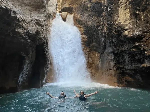 Private La Leona Waterfall + Private White Water River Tubing