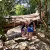 jungle trail to la leona waterfall in rincon de la vieja