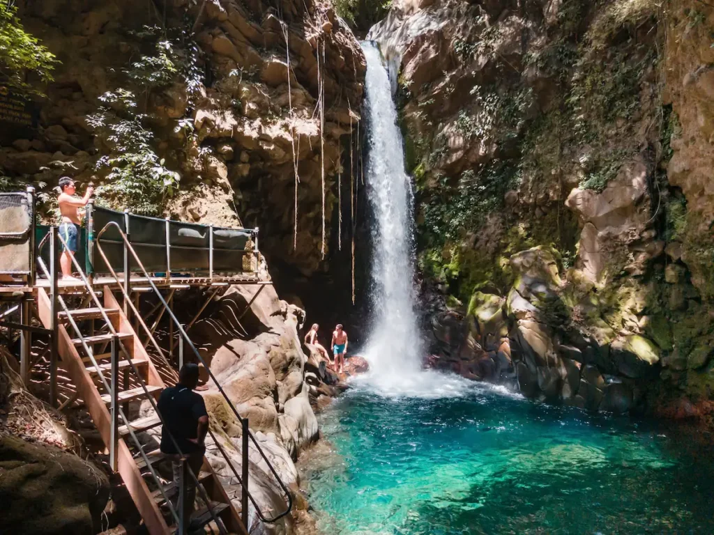 oropendola waterfall swimming platform and stairs