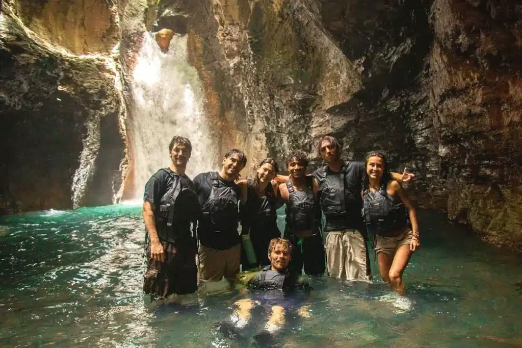 reaching la leona waterfall in rincon de la vieja