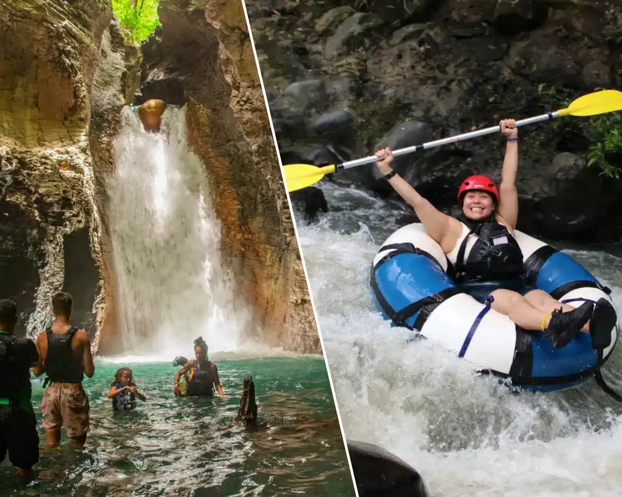 combine la leona waterfall with river tubing for a perfect rincon de la vieja day trip