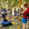 safety briefing for the la leona waterfall tubing tour