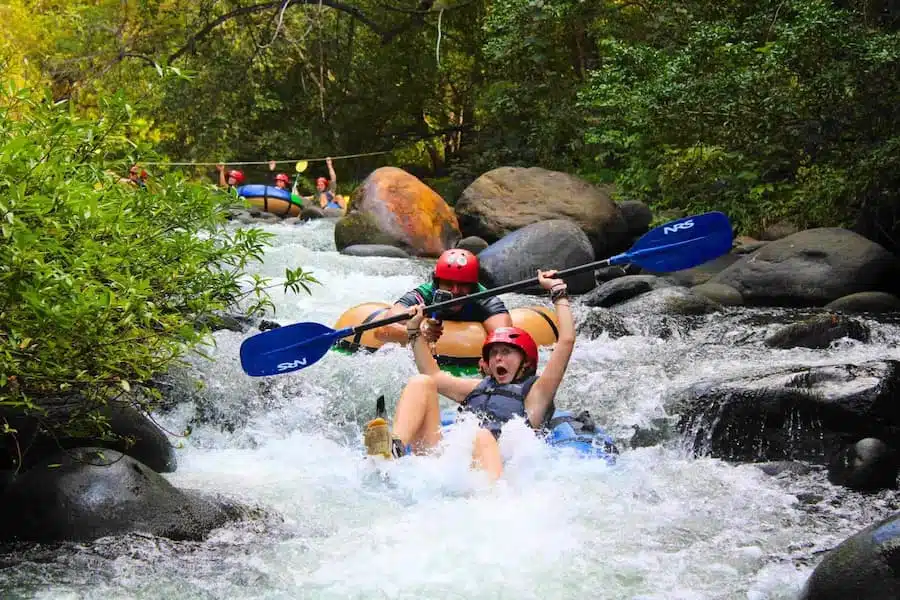 Rincon de la Vieja River Tubing in Costa Rica 4 la leona waterfall and river tubing combo tour