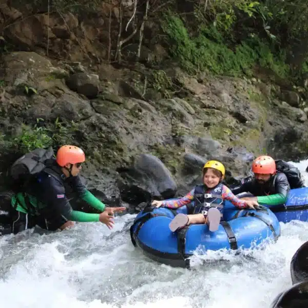 la leona waterfall and tubing private tour
