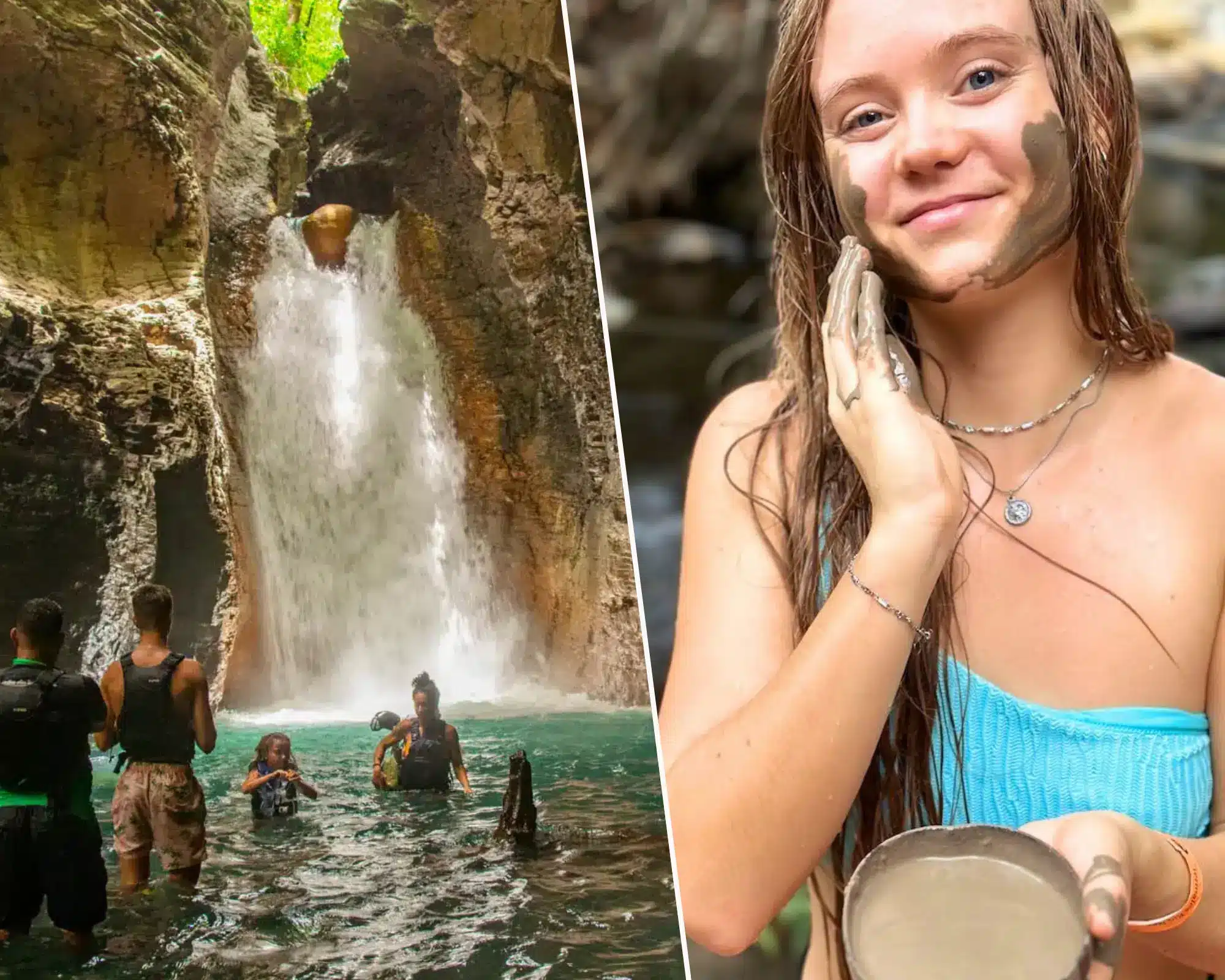 la leona waterfall hot springs