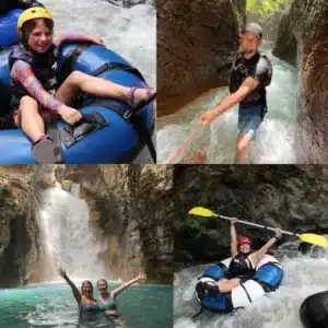 la leona waterfall and tubing private tour