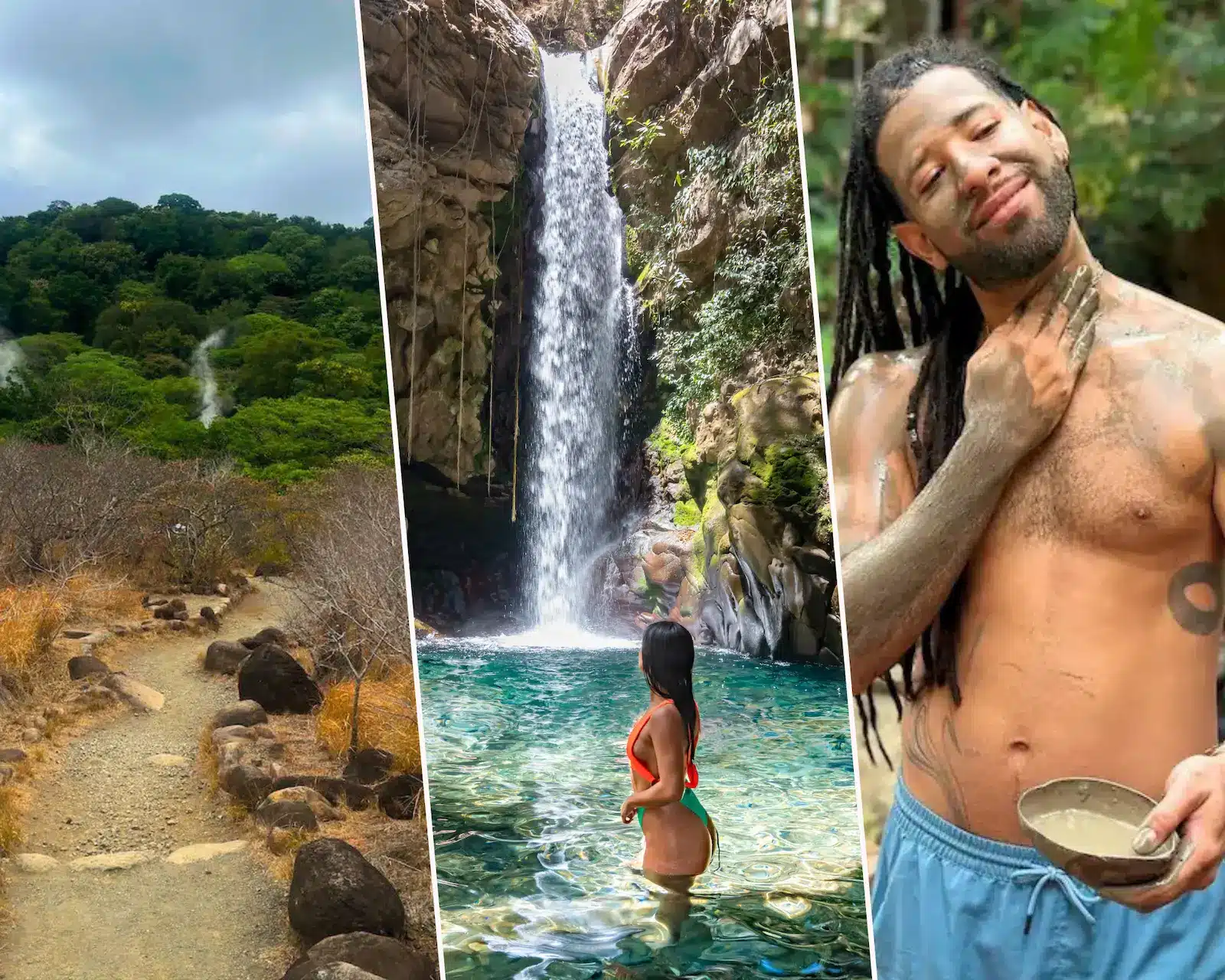 Las Pailas Trail (Volcanic Activity Hike) + Oropendola Waterfall + Lunch + Hot Springs & Mud Bath 20 rincon de la vieja day trip