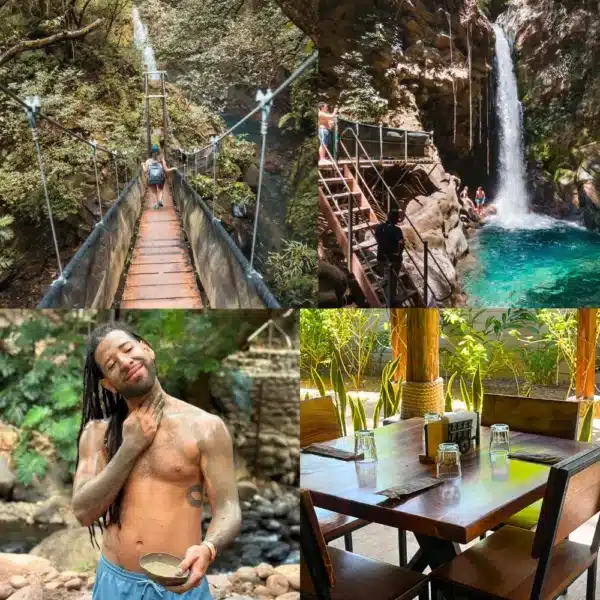 oropendola waterfall and rio negro hot springs