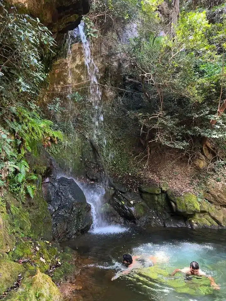 Rincon de la Vieja National Park 15 swimming at la escondida waterfall in rincon de la vieja national park