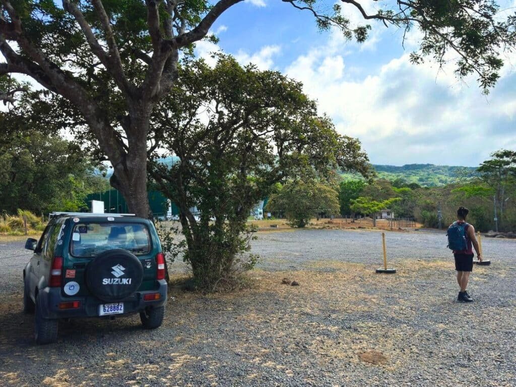Rincon de la Vieja National Park 17 parking at rincon de la vieja national park