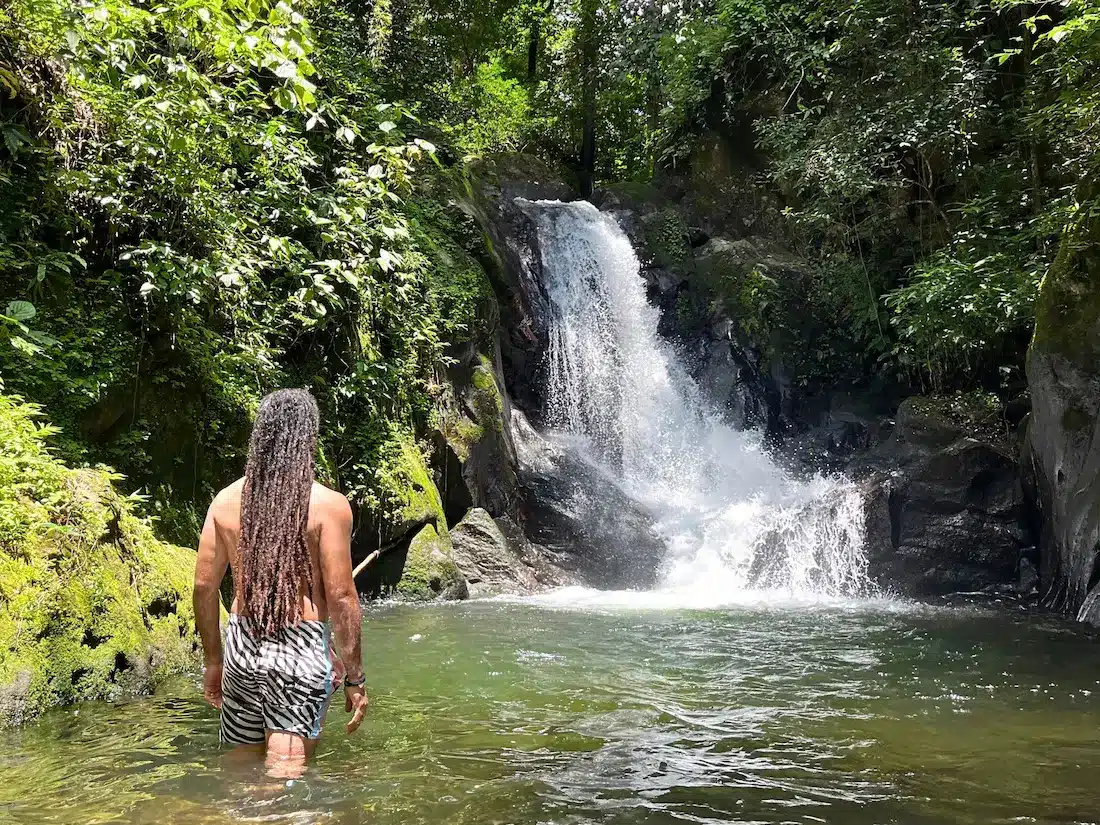Rincon de la Vieja National Park 27 morpho waterfall at rincon de la vieja santa maria sector