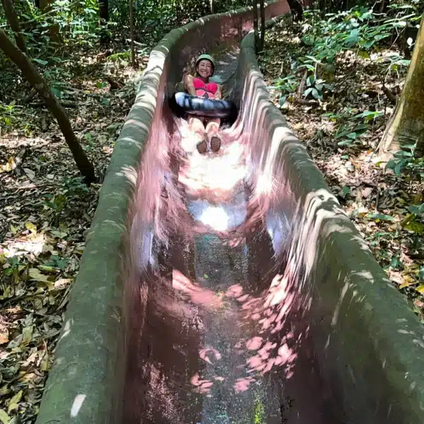 enjoy the longest jungle water slide in costa rica